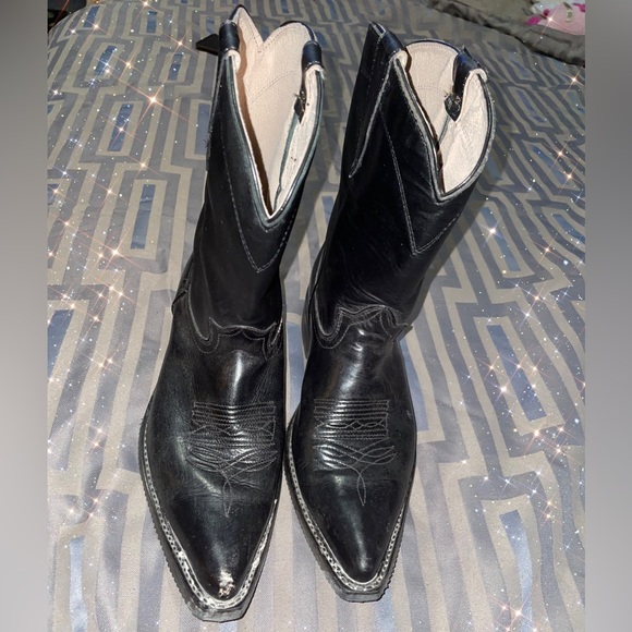 Charro Azteca Ankle Boots Size 8 Women’s Black - Picture 1 of 9